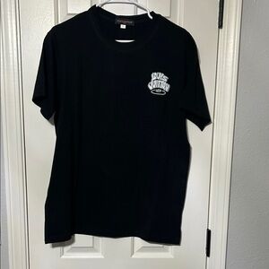 Fashion Black Tee with White Logo